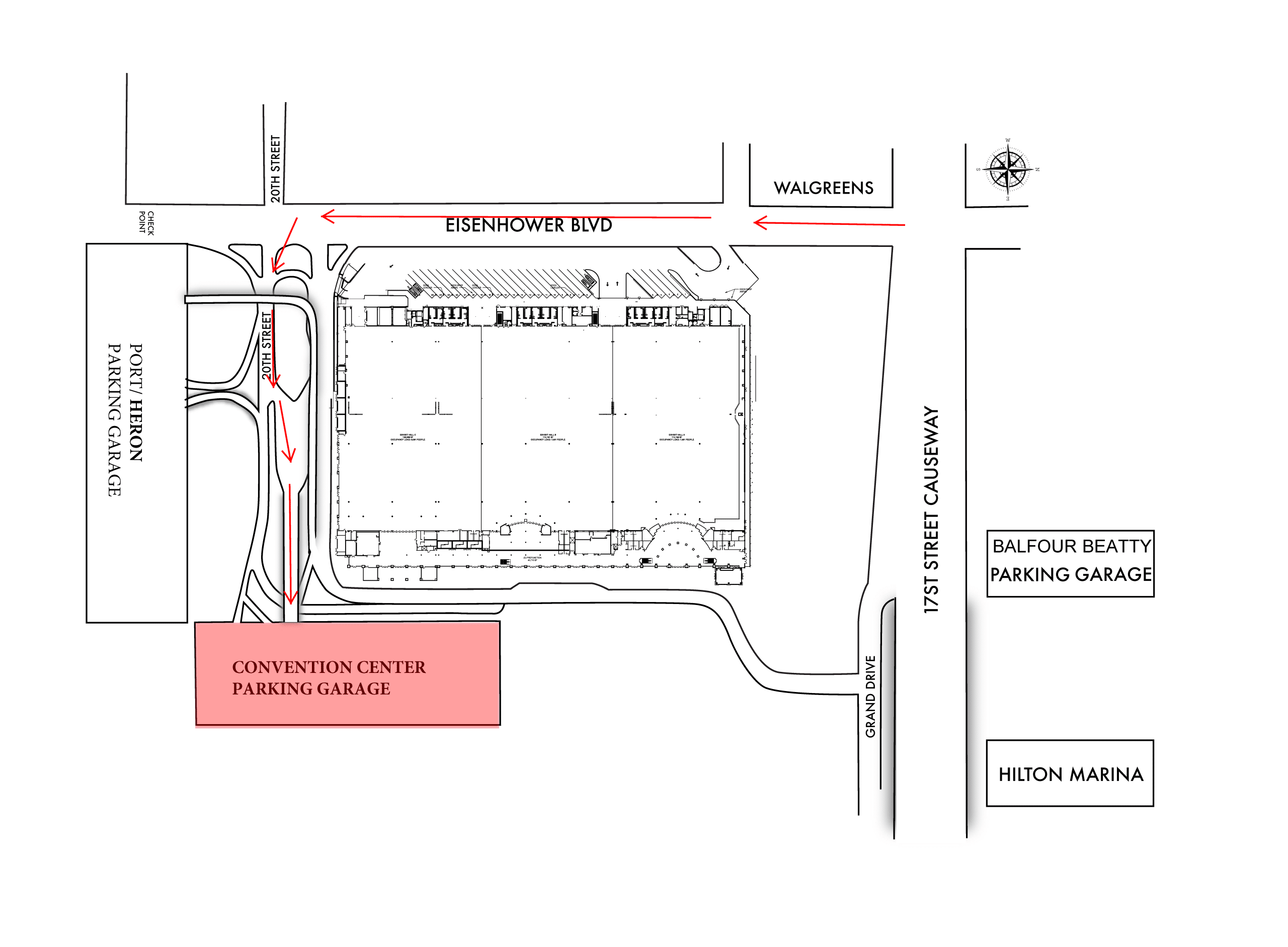BCCC Parking Garage Map 
